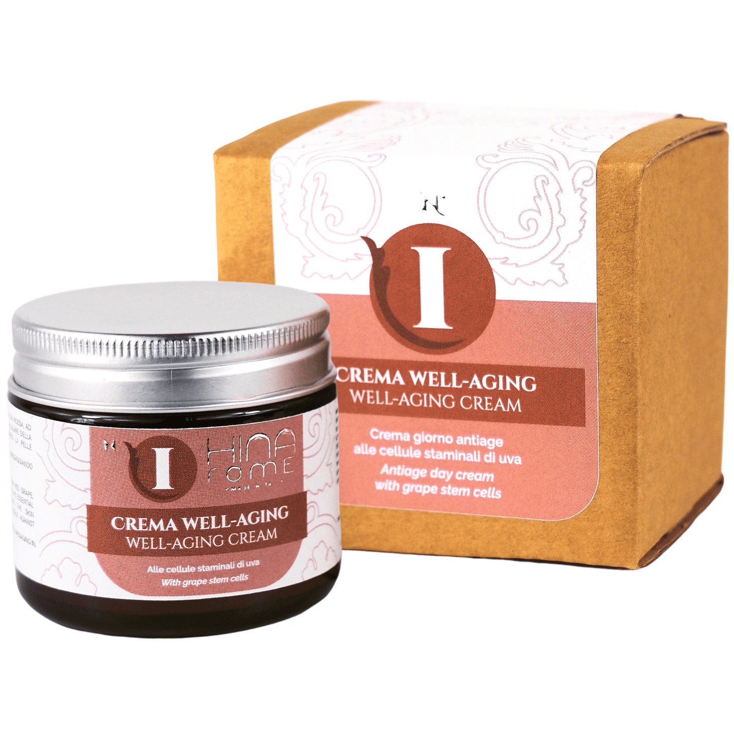 Crema Viso Antirughe con Cellule Staminali di Uva Rossa | Prodotto a Roma | 60 ml