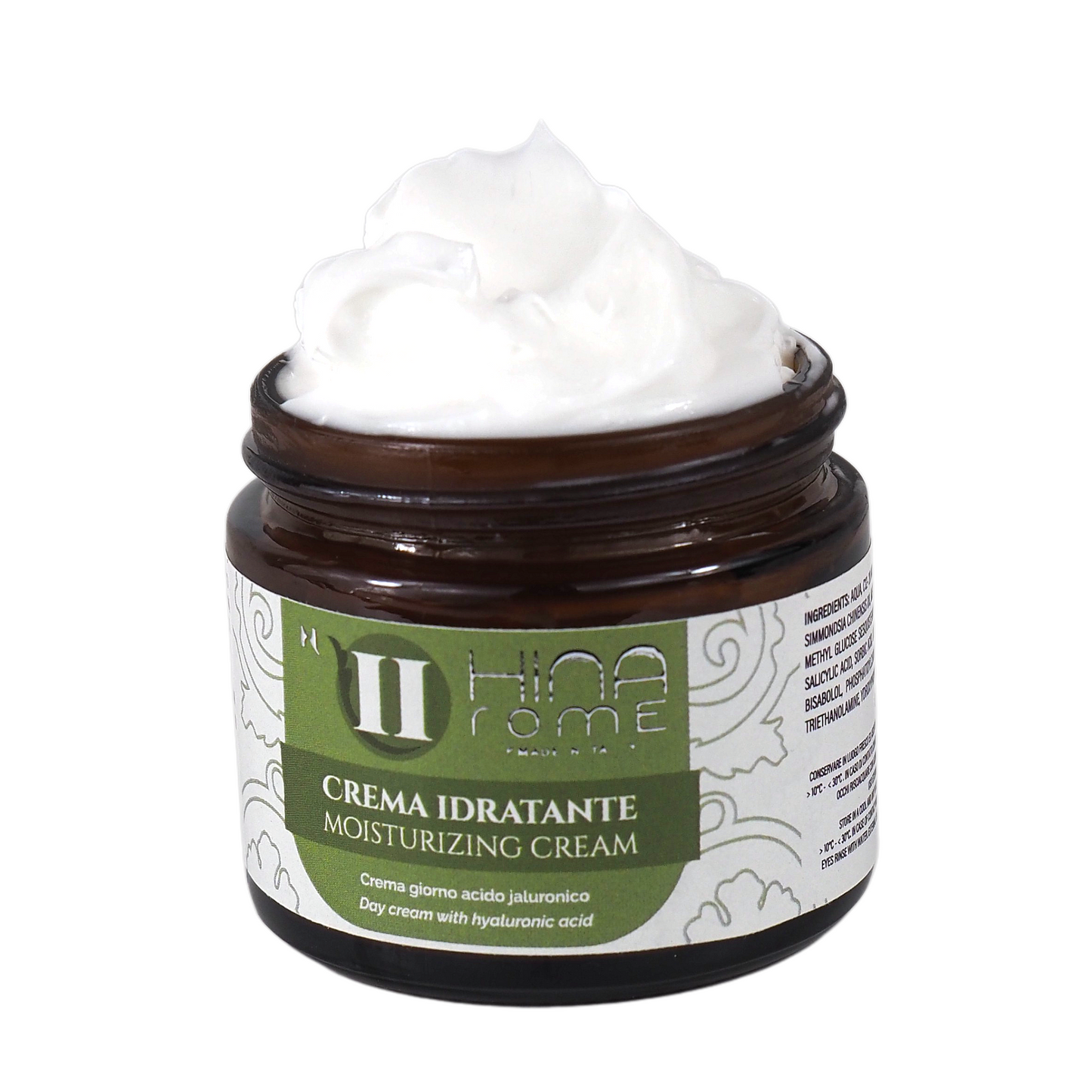 Moisturizing Anti-Wrinkle Face Cream with Hyaluronic Acid Salts | Made in Rome | 60 ml